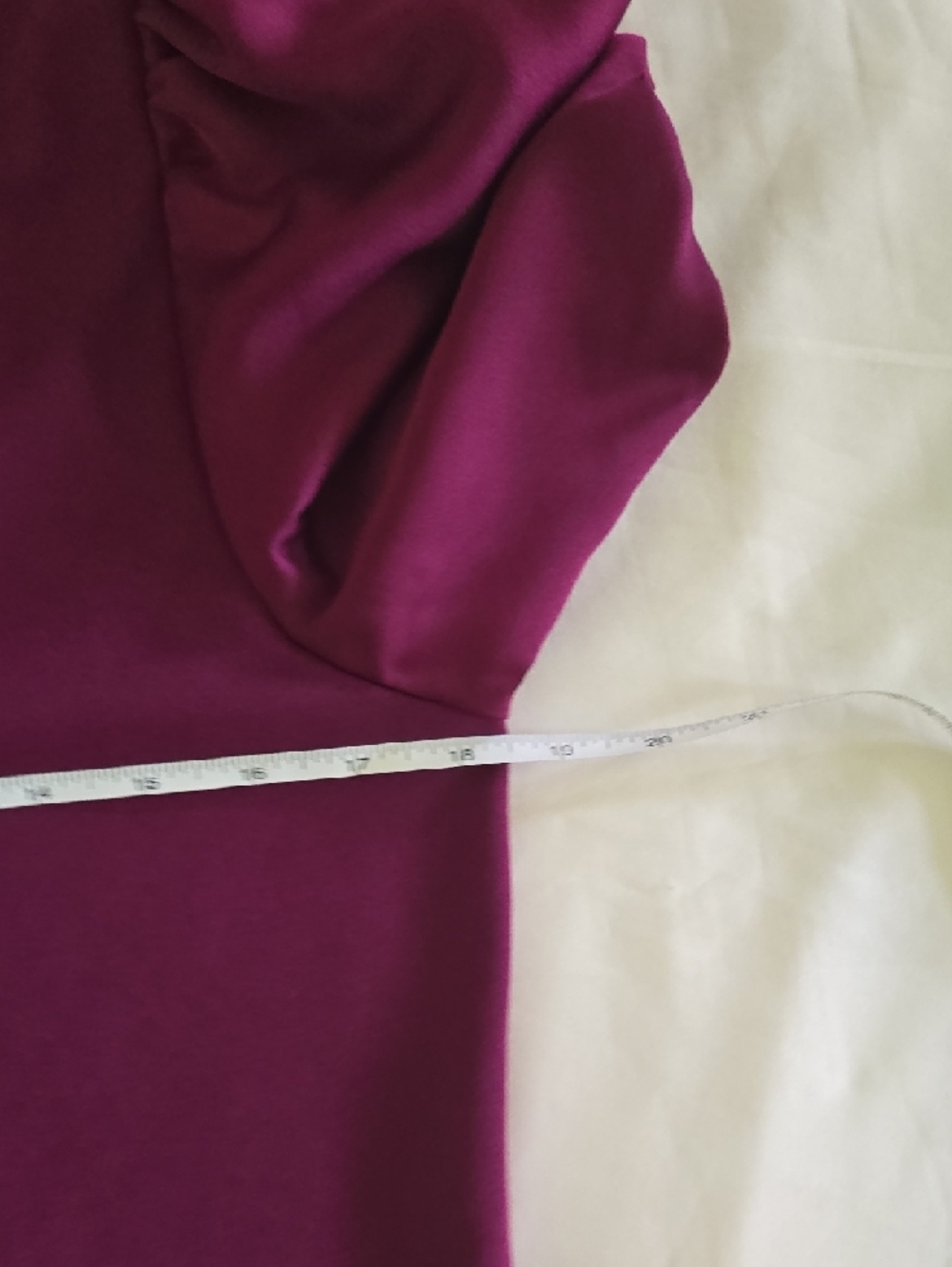 Ann Taylor Puff Sleeve Mock Neck Top in Plum - Picture 8 of 11